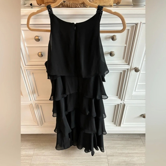 S.L. Fashions Womens Size 12 “Missy” Black Tiered LBD Dress Shift - Picture 5 of 5